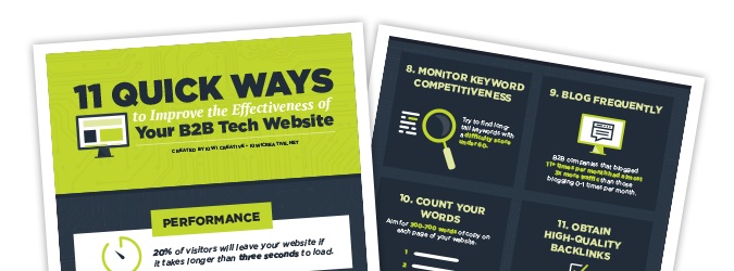 Kiwi Creative - The 11 Quick Ways to Improve the Effectiveness of Your B2B Tech Website Kiwi Creative - The 11 Quick Ways to Improve the Effectiveness of Your B2B Tech Website
