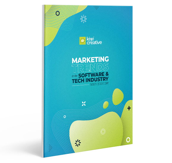 2021 marketing trends in the software & tech industry report mockup 2021 marketing trends in the software & tech industry report mockup